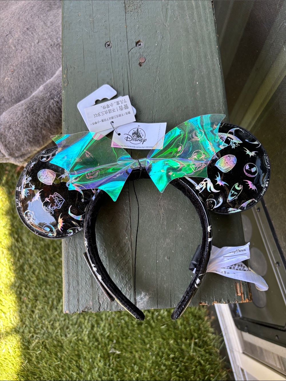 NMBC Disney Black Iridescent Holographic Character Ear Headband